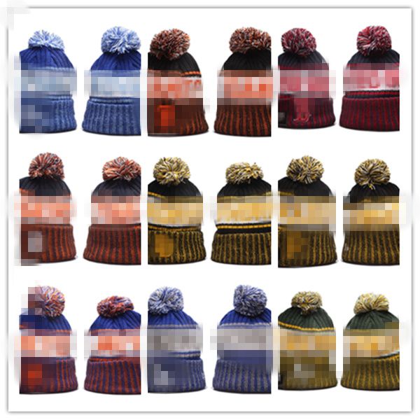 

2021 football warm knit hat men women sports fine hats winter baseball cap a1, Blue;gray
