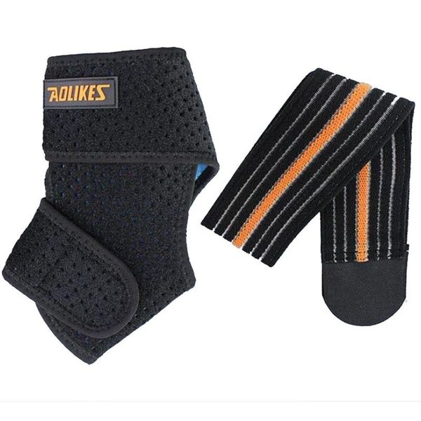 

ankle support 1pcs adjustable stabilizer brace pain relief foot compression black bandage pressure hx02, Blue;black