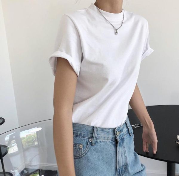 

women's t-shirt woman cotton american vintage style, White