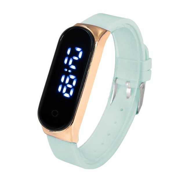

wristwatches watch for women stylish luxury lady watches digital girls silicone strap sport fashion gift montre femme, Slivery;brown