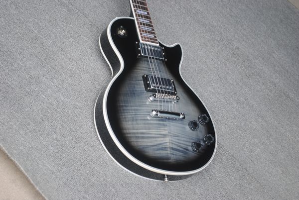 

oem black electric guitar, ebony binding, gold hardware, delivery