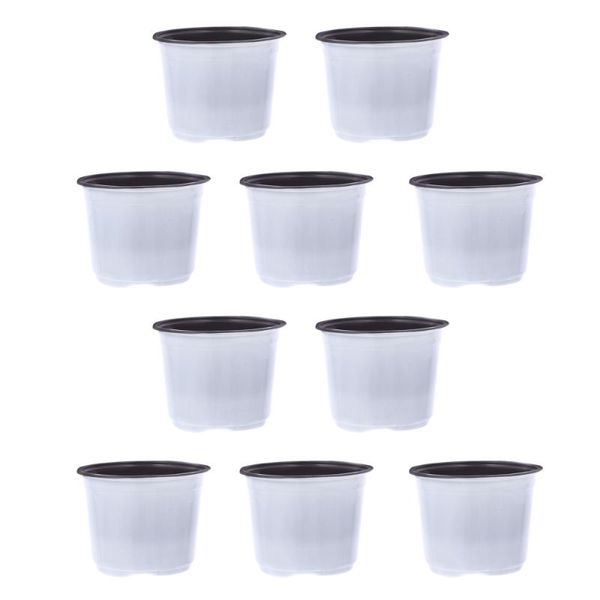 

50pcs flower pot plant seedling succulent planter (white) planters & pots