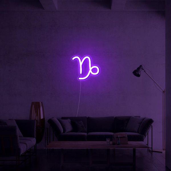 

other lighting bulbs & tubes capricorn constellation custom neon sign led light for wedding party birthday decor room home bar el business l