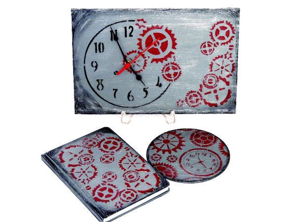 

candle holders gift deskwooden clock unlined organizer notebook with suit