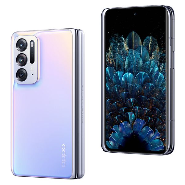 

Original Oppo Find N 5G Mobile Phone Folding 12GB RAM 512GB ROM Octa Core Snapdragon 888 Android 7.1 AMOLED Folded Screen 50.0MP NFC Face ID Fingerprint Smart 5 FC