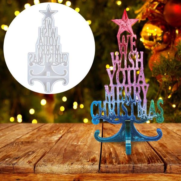 

craft tools merry christmas letter silicone mold epoxy resin for home decor diy jewelry making tool gift