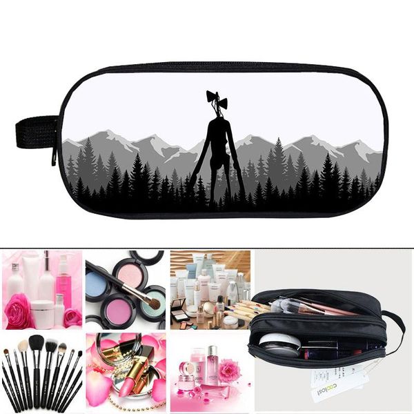 

cosmetic bags & cases 3d video game zipper siren head pencil case bag men cartoon storage kids school supplies stationery make up pouch