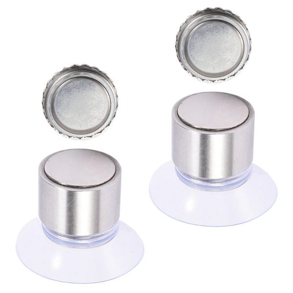 

soap dishes 2 sets of wall-mounted magnetic suction holder cup