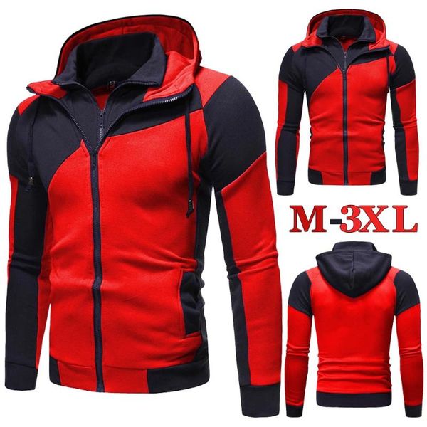 

men's jackets plus size 3xl hoodies men jacket autumn winter zipper hoodie casual long sleeve cardigan streetwear coat, Black;brown