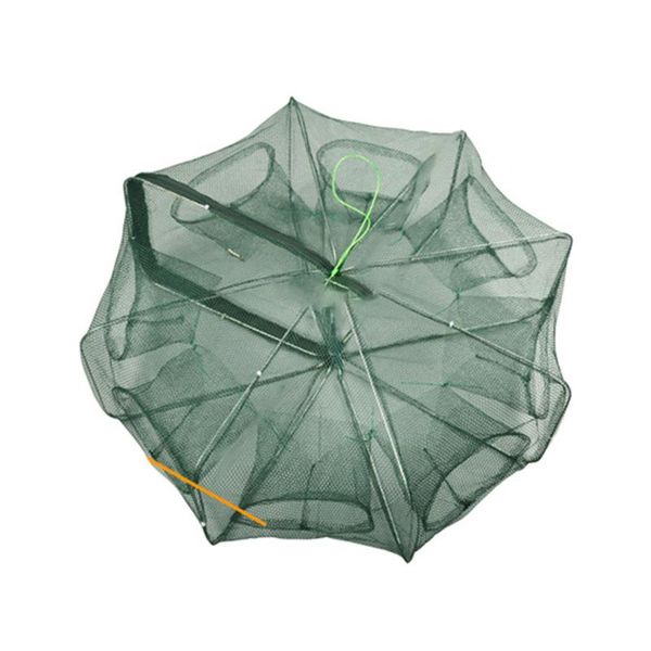

fishing accessories 8 holes portable full automatic folding shrimp cage net