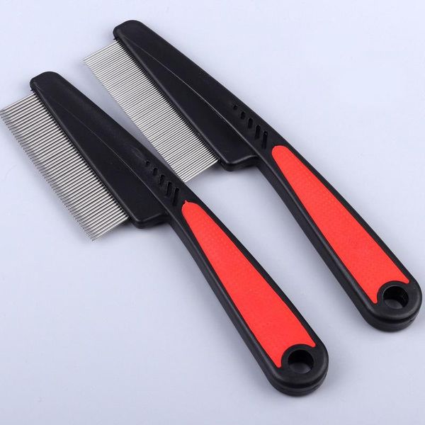 

pet flea lice cleaner combs hair removal stainless steel needle comb deworming eggs opening knots dogs cats grooming supplies dog