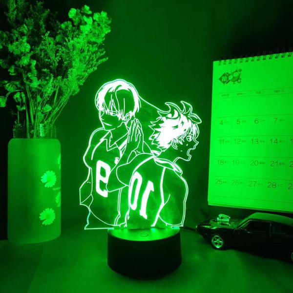 

night lights 3d anime lamp led sensor light bedroom bedside table decor