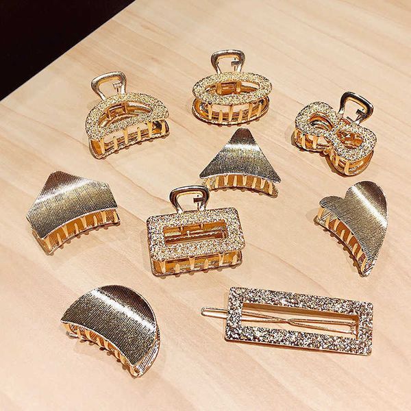 

texture geometry metal bow love hairpin simple edge clip grip hair accessories, Slivery;white