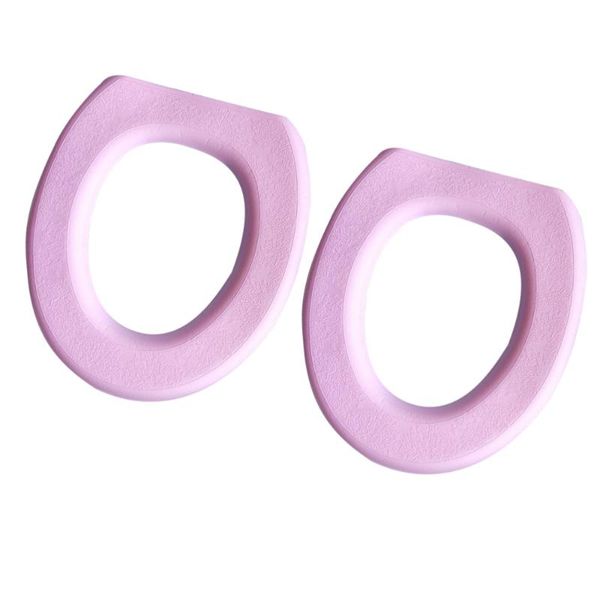 

2pcs eva o-shaped toilet mat thicken sticky closestool practical seat cover pads for home bathroom ) covers