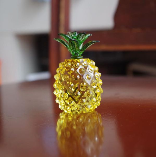 

jewelry pouches, bags crystal pineapple ananas figurines ornament craft fruit paperweight collection home table decoration kids favorite gif, Pink;blue