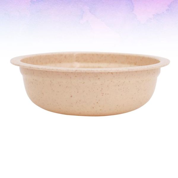 

20pcs wheat straw bowl disposable thickened round shape dinnerware tableware for party banquet (beige) bowls