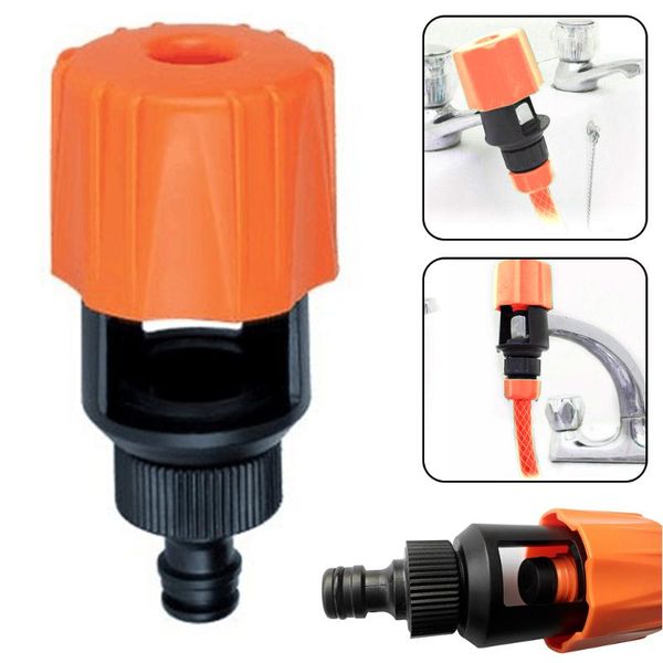 

universal tap to garden hose pipe connector mixer kitchen adapter orange mix for bath watering equipments