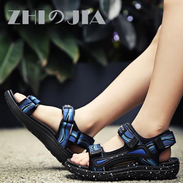 

sandals fashion boys summer kids children shoes breathable mesh casual sandalias chaussure enfant, Black;red