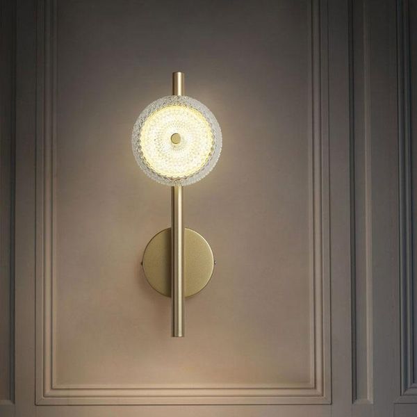 

nordic golden glass wall lamp living room bedroom aisle corridor background decoration ligh kitchen lighting fixture