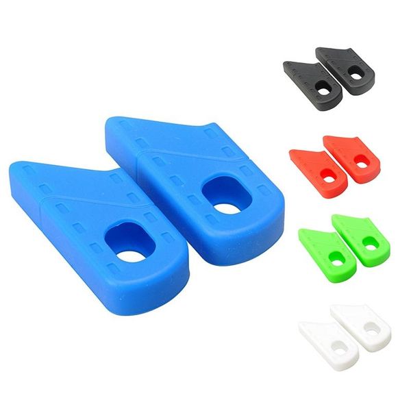 

tools 2pcs universal bicycle fixed gear rubber crankset crank protector cover case mtb road bike arm boot sleeve