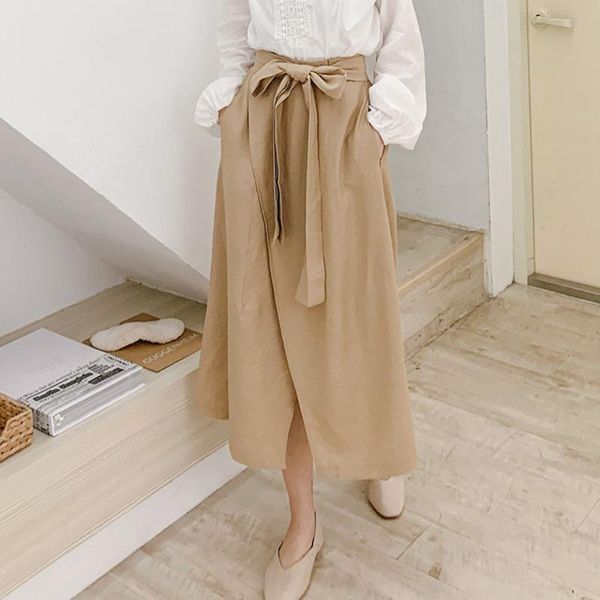 

women's pants & capris [ewq] sweet high waist split strap casual drawstring women khaki 2021 spring quality ladies cross-pants qk304, Black;white