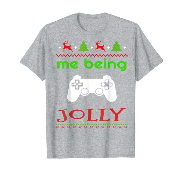

Me Being Jolly Xmas Nerd Pajama Funny Gamer T-Shirt, Mainly pictures
