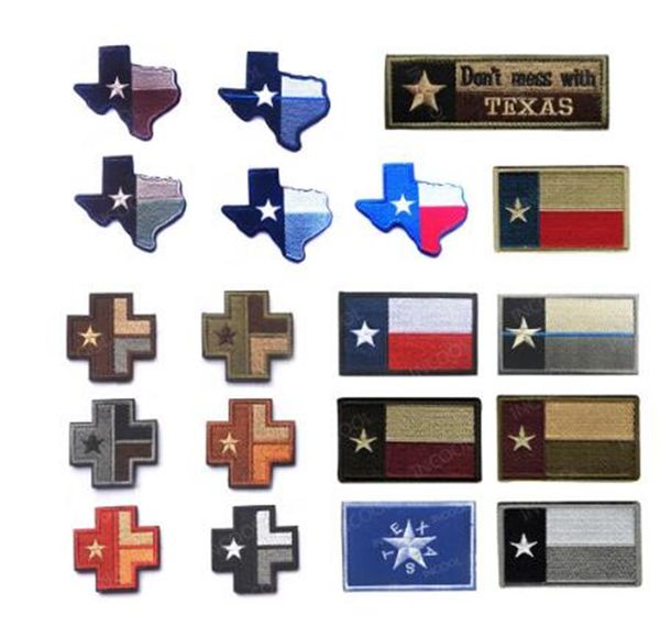

state of texas flag embroidered patches don't mess with tx medic map tactical mixed style outdoor sport fans collectable items ring dec