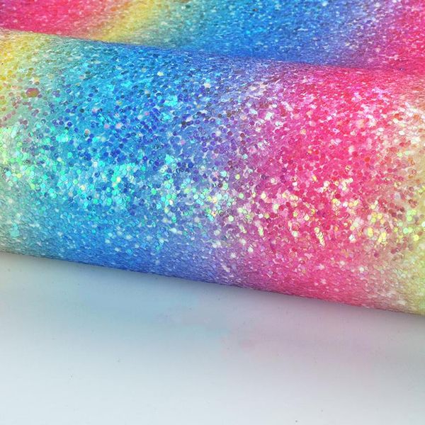 

wallpapers 1.38m*1m ps3002 rainbow color chunk glitter fabric for diy crate wallpaper hairpin notebook