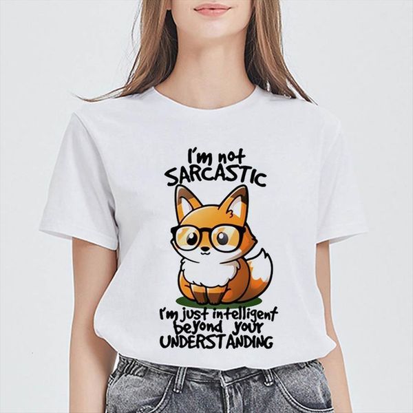 

style punk oversize round women t shirts collar tee ropa mujer funny pretty versatile summer clothes, White