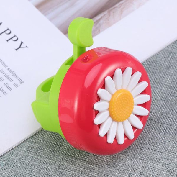 

bike horns 1pc ring bell chrysanthemum pattern accessory (red green)