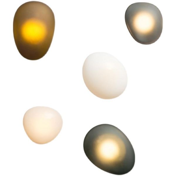 

wall lamp midoshark creative colorful pebble glass decoration