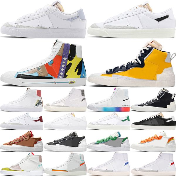 

blazer mid low 77 vintage running shoes have a good game sketch pack gold navy black suede cny barely volt brick red trainers sneakers sport