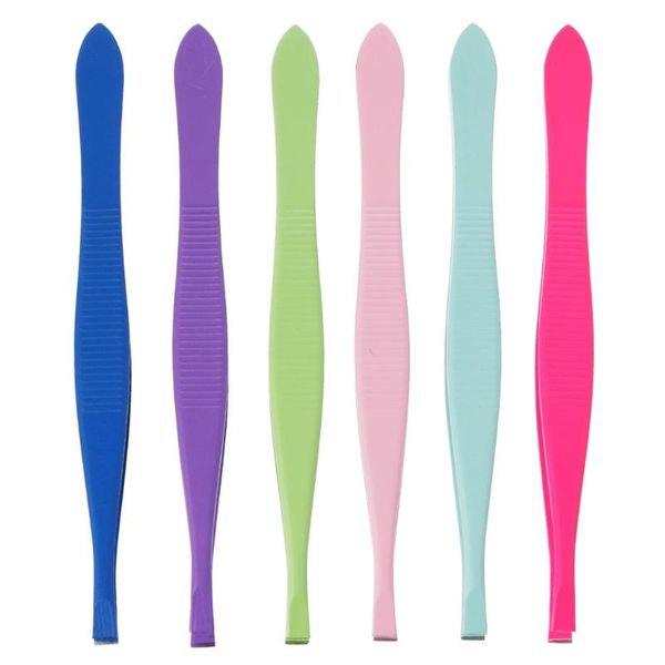 

1pc professional beauty stainless steel eyebrow tweezer hair removal makeup tools & stencils