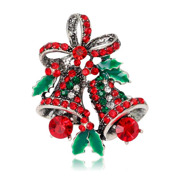 

factory versatile accessories popular christmas bell brooch danrun christmas