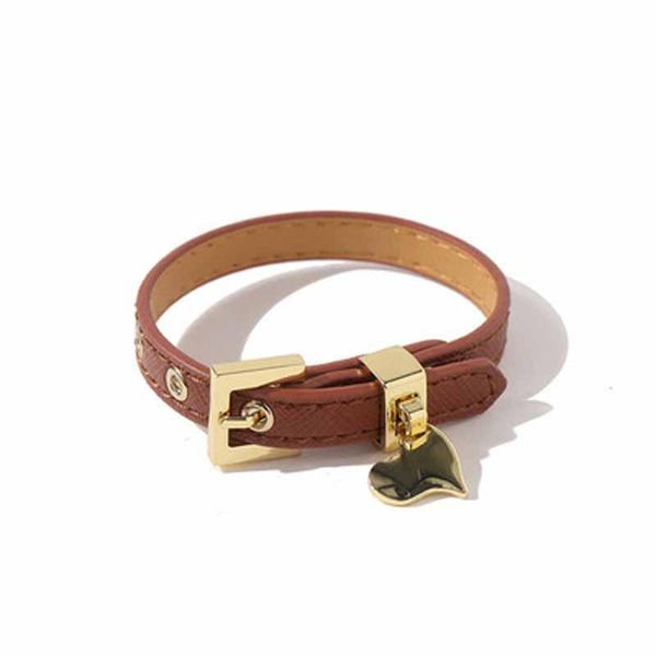 

bangle 2021 fashion heart-shaped plain single ring smooth alloy pu bracelet women's simple temperament metal titanium steel jewelry, Black