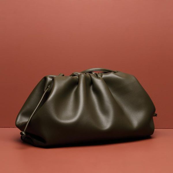 

fold women's cosmetic bag korean version of the cloud dumpling underarm bags & cases