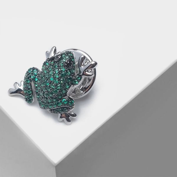 

amorita boutique fashion flash small toad pin animal brooch, Gray
