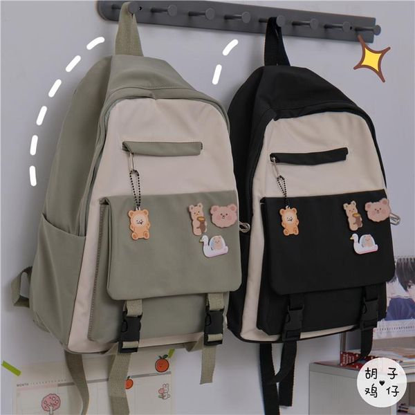 

korean version of harajuku ulzzang all-match high school student backpack large capacity