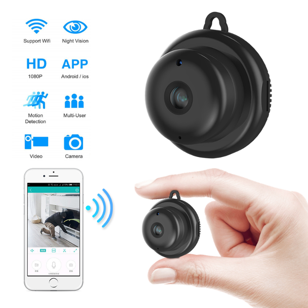 

wifi camera v380 mini ip wireless infrared night vision motion detection 2-way audio tracker home security cameras