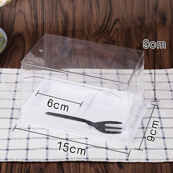

dishes & plates 50 sets mousse cake box baking pastry rectangular blister