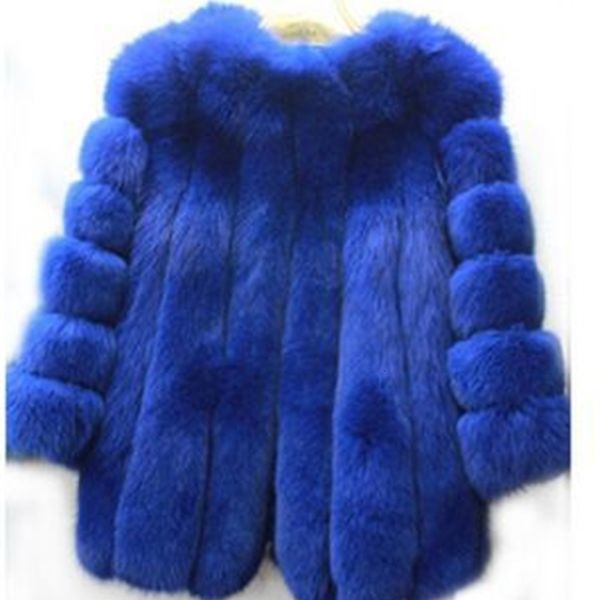 

women's & faux fur new warm winter fashion coat silver black white middle- long overcoat jackets