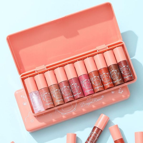 

lip gloss 10pcs mini glaze makeup set moisturizer lipstick nourishing shiny long lasting cosmetic