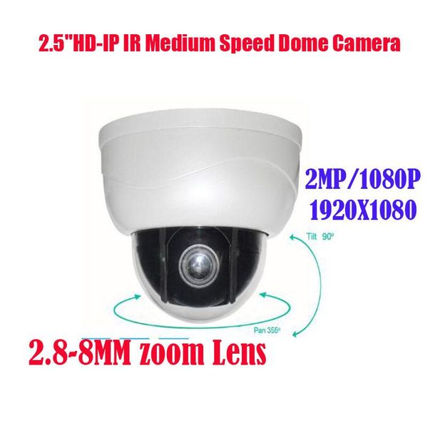 

2.8-8mm zoom ip ptz dome camera 1920*1080p 2mp/ 2.0 megapixel h.264 cameras