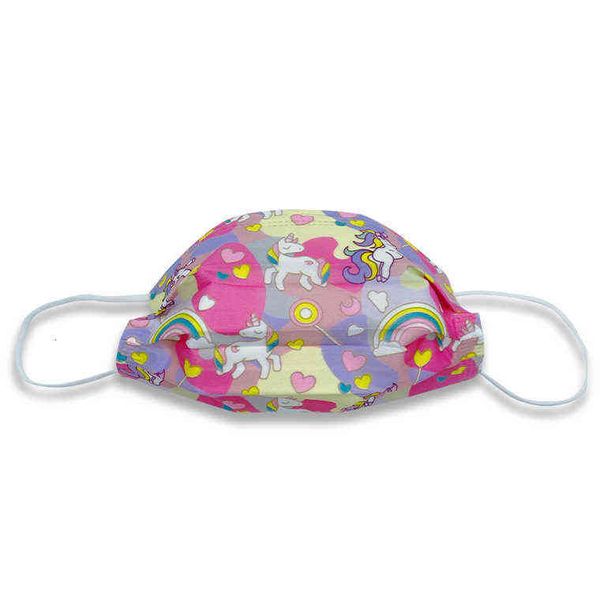 

disposable chilen's mask cartoon mask rainbow unicorn printed