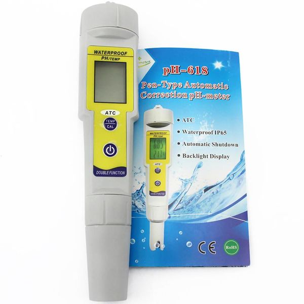 

meters digital ph meter automatic adjustable 0.01 tds night use tester mini lcd portable pen type water quality