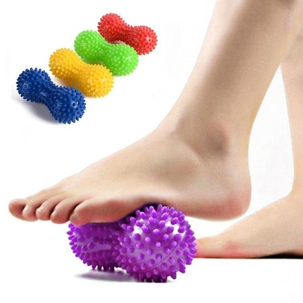 

yoga balls accessories peanut shaped massage ball spiky trigger point relief stress sensory gym relaxation kit
