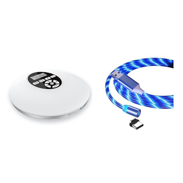 

player with bluetooth walkman magnetic charging mobile phone cable type c flow luminous lighting mp3 & mp4 players