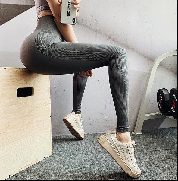 

woman women leggings clothes seamless high waist leggins push up warm sport workout running gymwear leginsy fitness legging, Black