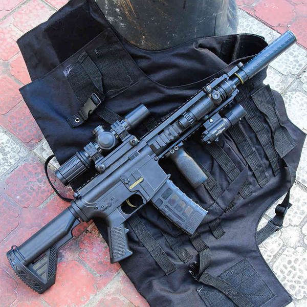 

gun toy electric m416 submachine rifle sniper airsoft crystal bomb water ball pistol weapon model for adults boys birthday gifts