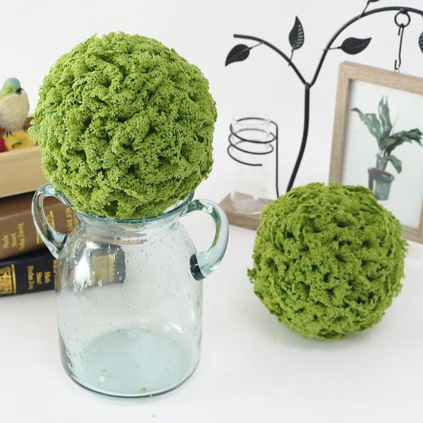 

Flone Artificial Plastic Milan Green Grass Ball Plant Fake Wedding Lawn Party Decoration Indoor Outdoor Decorative Flowers & Wreaths